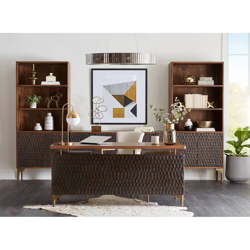 Vallarta Tall Two Tone Mango Wood Bookshelf