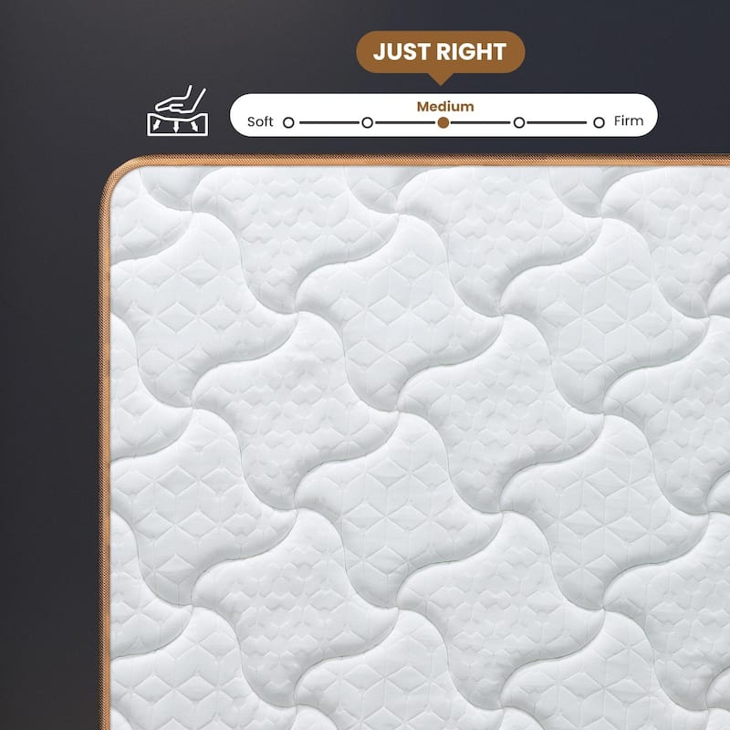 10" Queen Plush Hybrid Mattresses with Independently Encased Coils & Gel Memory Foam, Fiberglass-Free