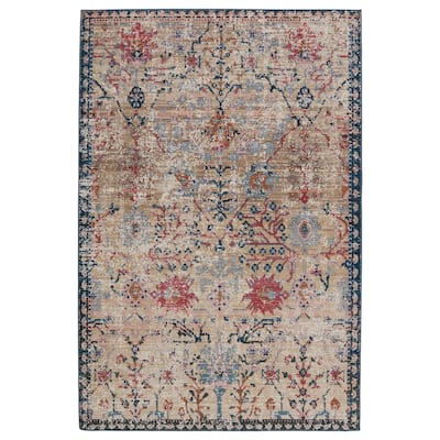 Elva Indoor/ Outdoor Oriental Area Rug