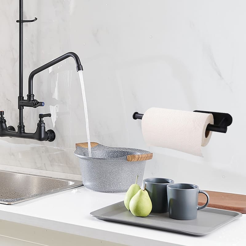 Wall Mount Kitchen Paper Towel Holder Stainless Steel