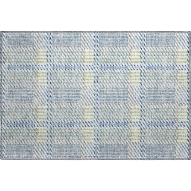 Premium Washable Super Soft Modern Plaid Mayfield Rug