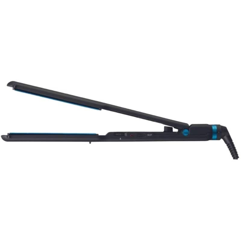 BabylissPRO Nano Titanium Limited Edition Black & Blue 1 1/2" Ultra Thin Flat Iron - Black
