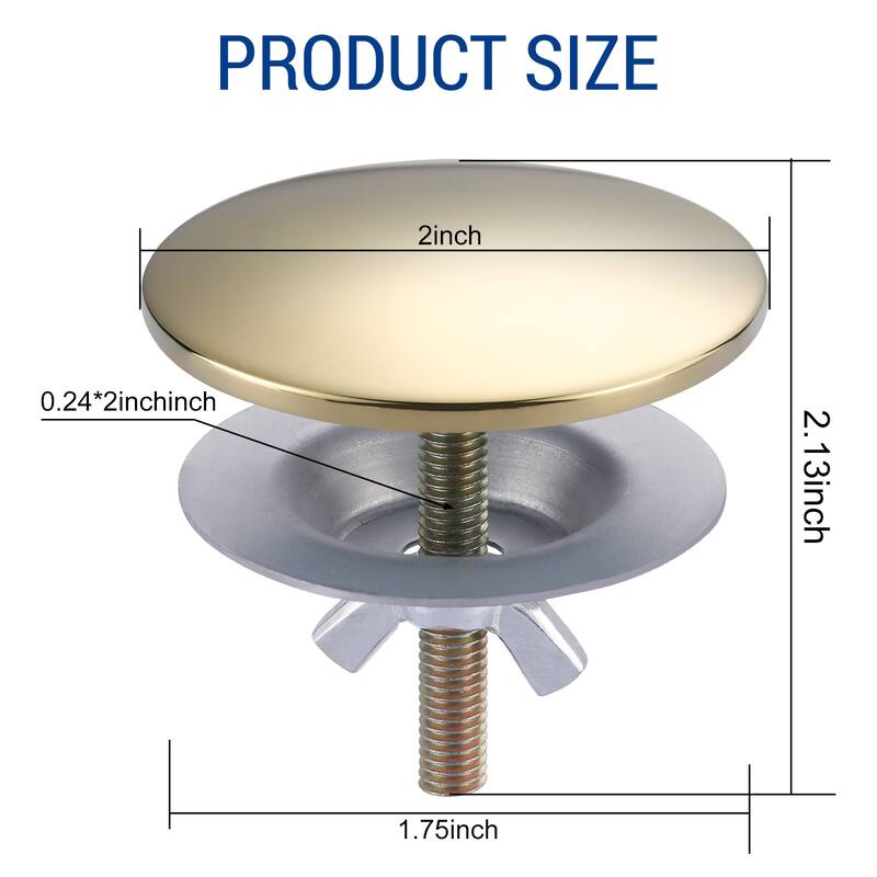 WOWOW Sink Hole Cover Fits 0.31 to 1.89" Holes, Easy Install