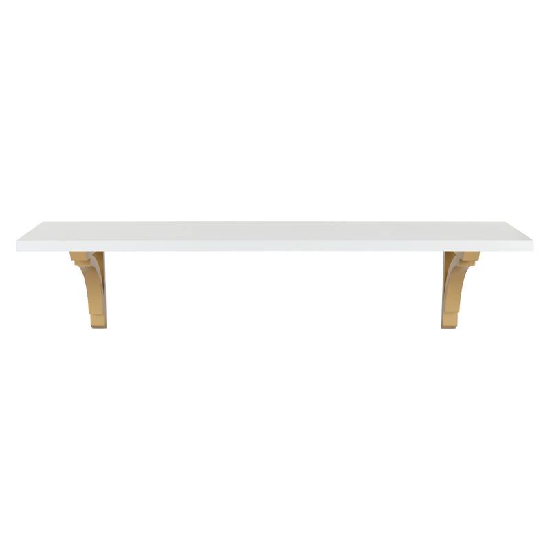Kate and Laurel Corblynd Traditional Wood Wall Shelf