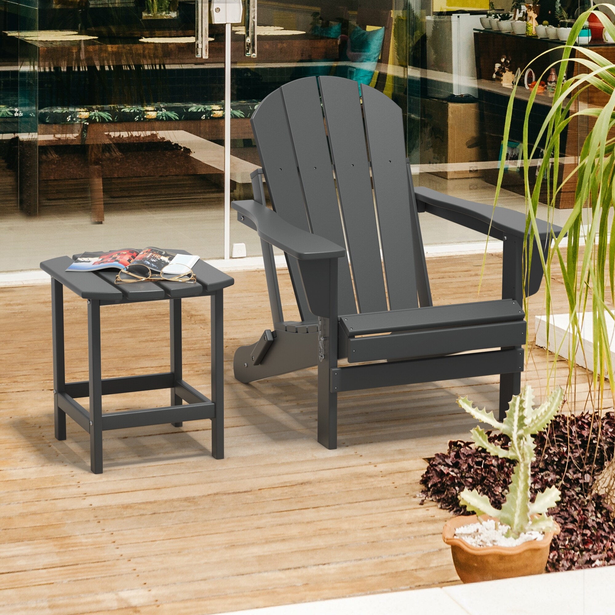 Polywood adirondack shop side table