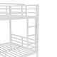 preview thumbnail 27 of 27, White Metal Bunk Bed Frame for Teens and Adults with Metal Slats
