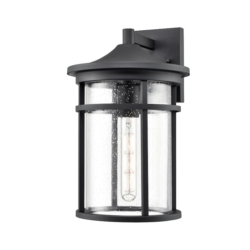 Millennium Lighting Namath 1 Light Outdoor Wall Sconce in Textured Black