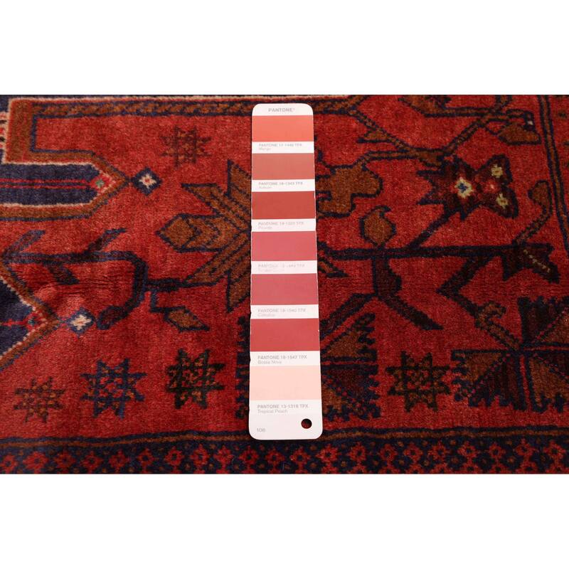 ECARPETGALLERY Hand-knotted Teimani Dark Copper Wool Rug - 3'8 x 6'7