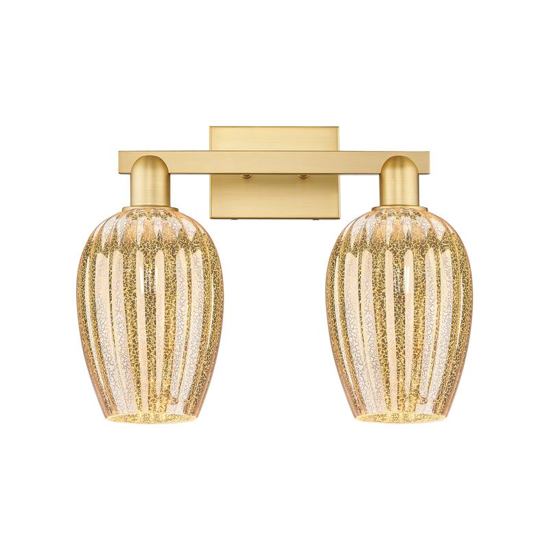 Innovations Lighting Downtown Urban - Preston - 2 Light 16" Flute Shade Bath Vanity Light