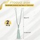 preview thumbnail 14 of 24, Handmade Elegant Curtain Tiebacks with Tassel Gray Blue - 2 Pack
