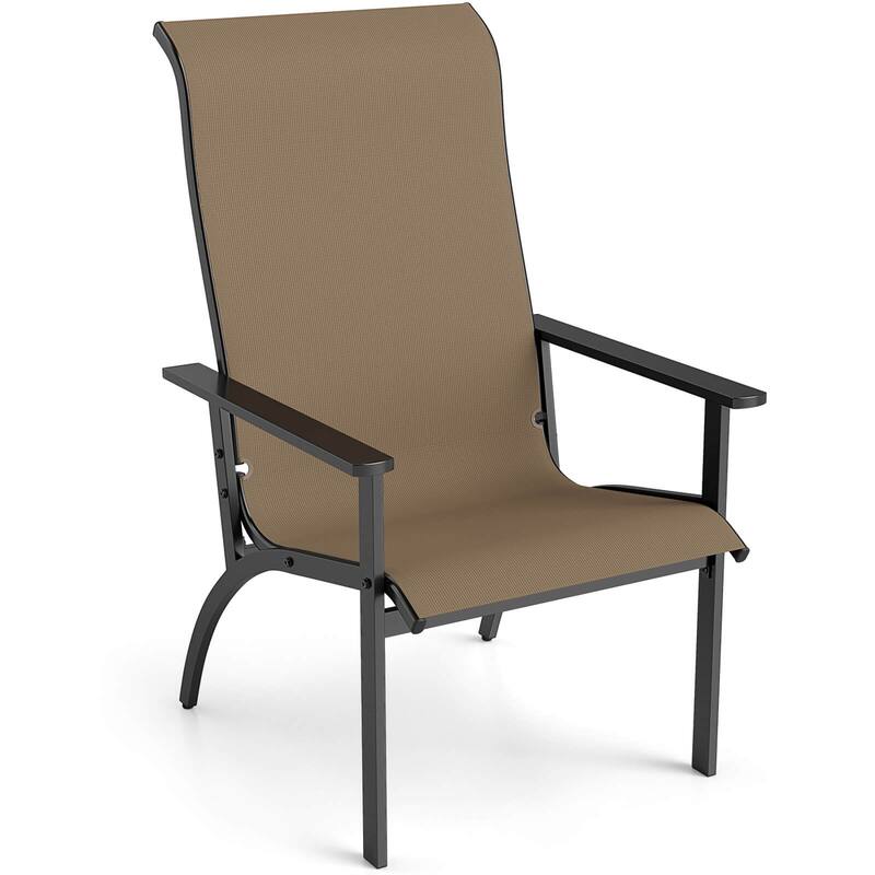 Costway 1/2/4PCS Adirondack Chair with 400 lbs Weight Capacity High
