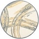 preview thumbnail 9 of 9, Martha Stewart by SAFAVIEH Krystelle Wool Rug 6' Round - Cement - Round
