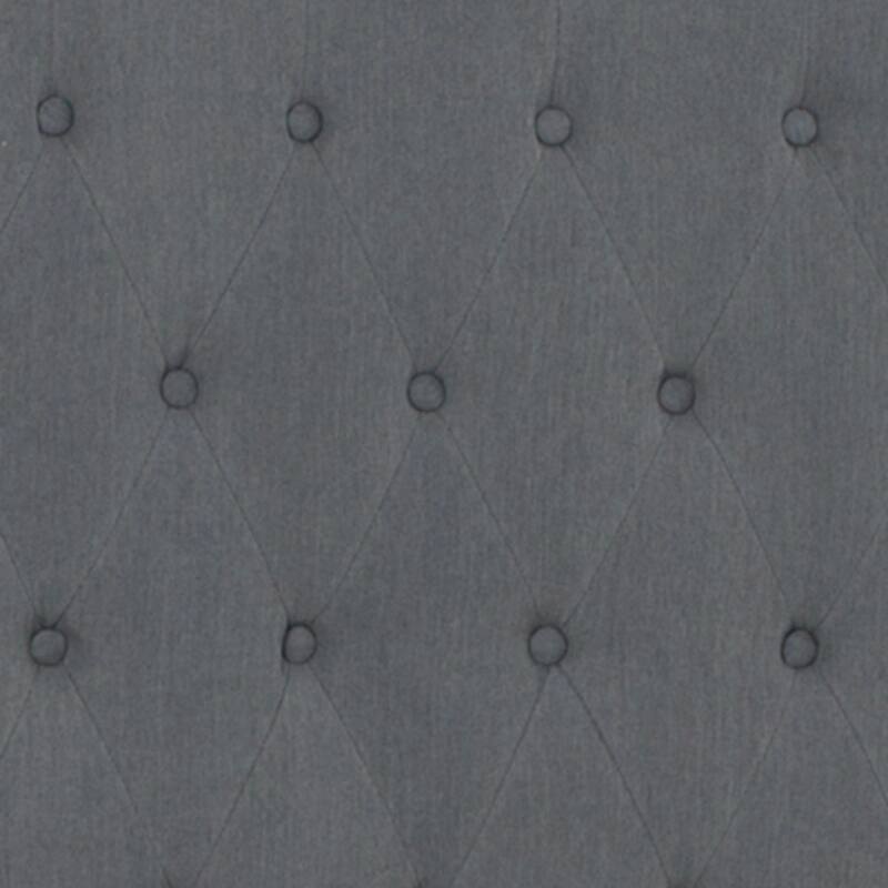 Tufted Upholstered Nailhead Trim Platform Bed