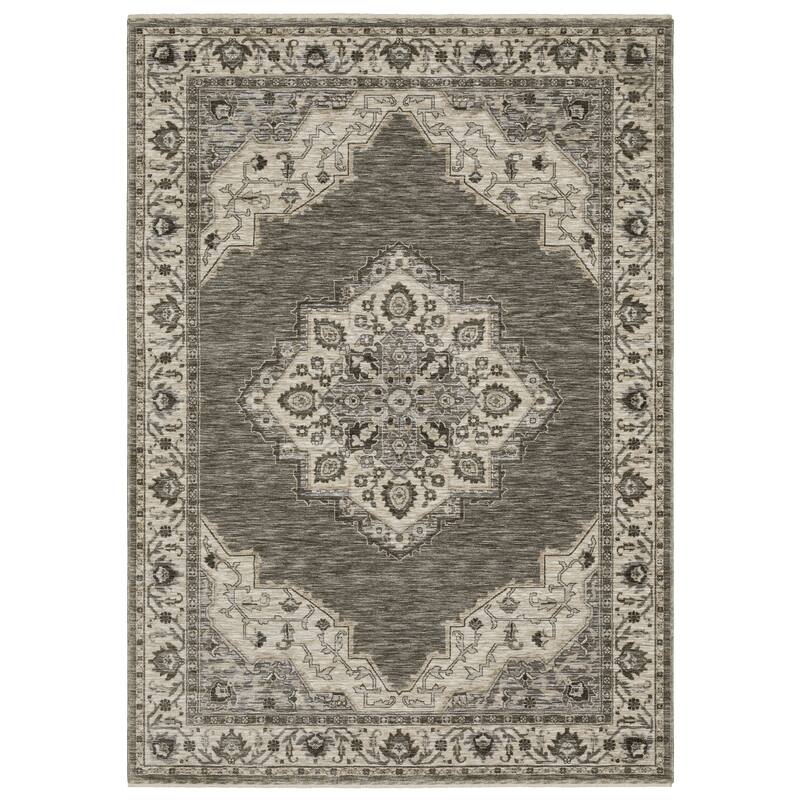 Style Haven Cadiz Center Medallion Fringe-Edge Area Rug