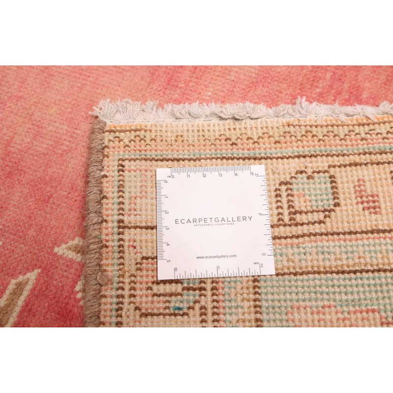ECARPETGALLERY Hand-knotted Antalya Vintage Pink Wool Rug - 7'6 x 10'9