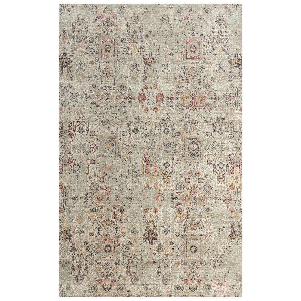Alora Decor Infinity Floral Scroll Wool Rug