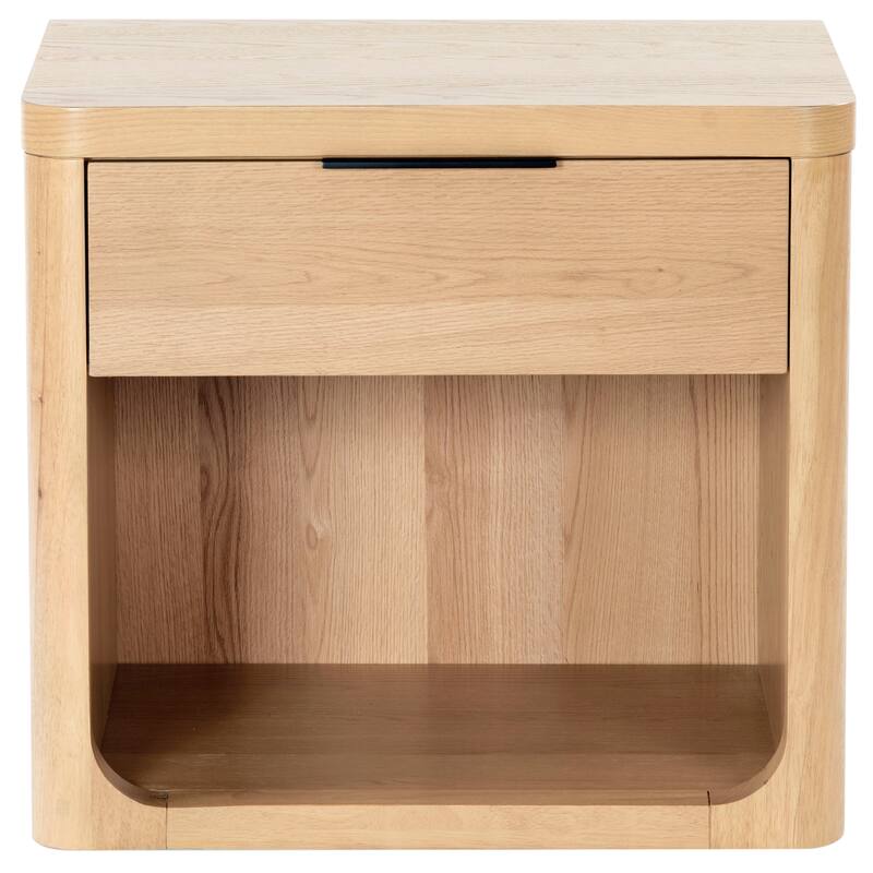 SAFAVIEH Couture Raylie 1 Drawer Wood Nightstand - Natural