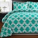 preview thumbnail 20 of 18, Superior All Season Down Alternative Trellis Comforter Set