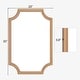 preview thumbnail 18 of 17, Full Scalloped Corners Arch Square Mirror