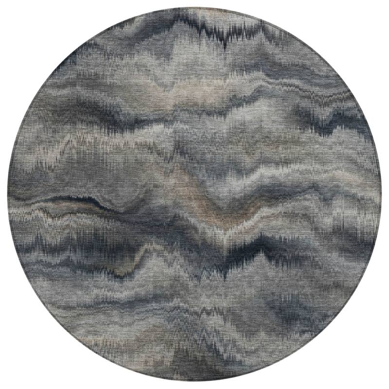 HomeRoots Abstract Transitional Rectangle Outdoor Rug