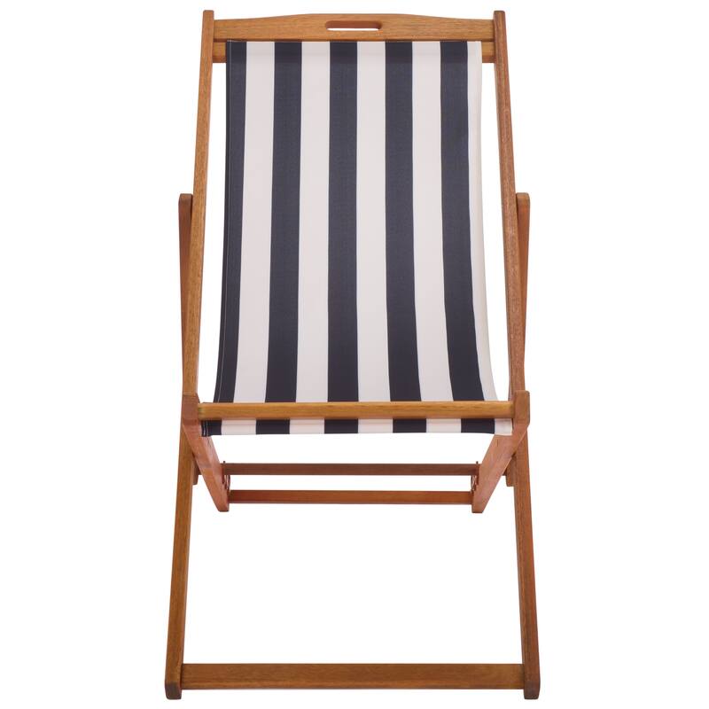 SAFAVIEH Outdoor Natalya Foldable Sling Chair (Set of 2) - 24"W x 34"D x 41"H