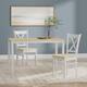 Option White/Natural Table + White/Natural Chairs