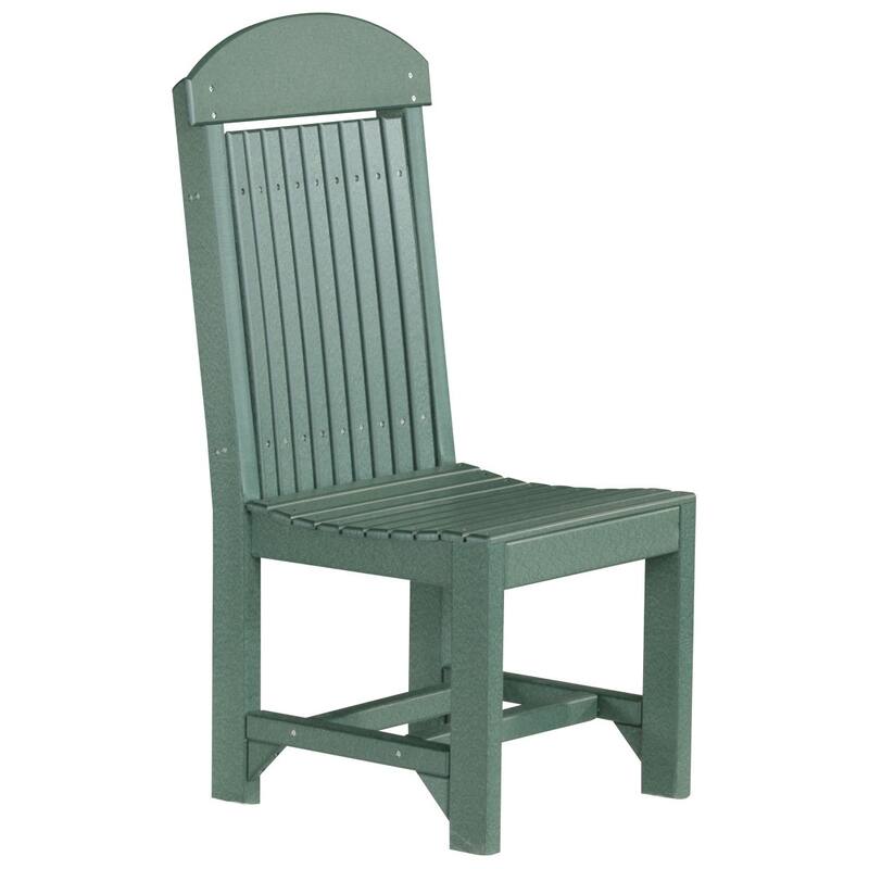 Set of 4 Poly Lumber Classic Dining Chairs - Side Chair - Green - Dining Height