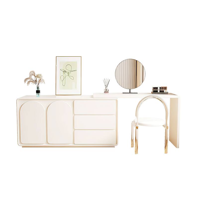 Extendable Large Storage Cream Versatile Modern Makeup Vanities