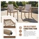 preview thumbnail 5 of 8, Outdoor Acacia Wood Dining Set 7-Piece Rope Weave Dining Chairs And Table with Umbrella Hole