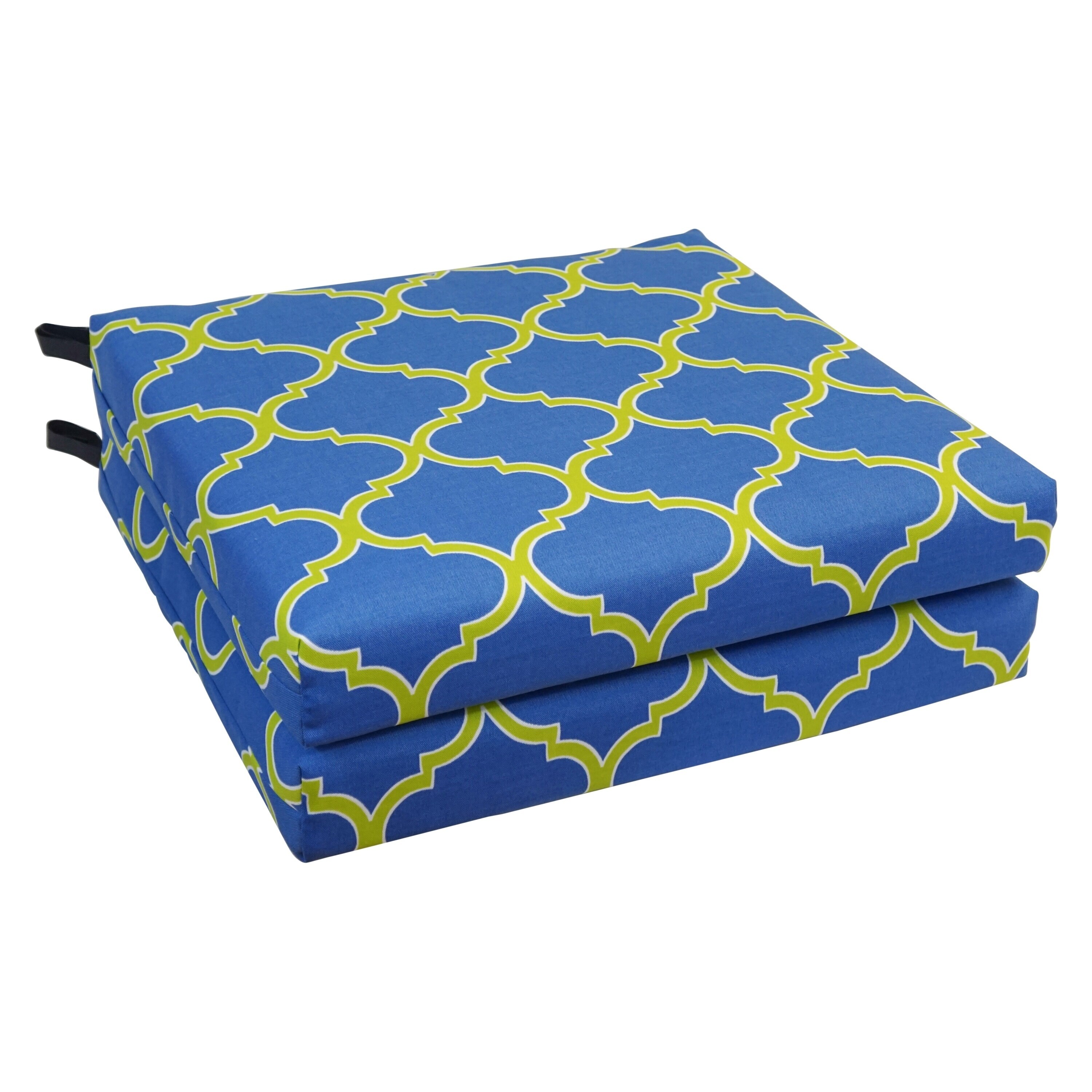 16 inch Square Tufted Indoor Outdoor Chair Cushions Set of eBay