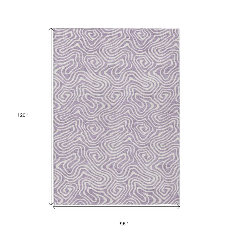 HomeRoots Abstract Transitional Rectangle Outdoor Rug