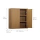preview thumbnail 44 of 49, Teamson Home 22 in Wooden Bathroom Wall Cabinet, Wood Organizer for Bathroom, Kitchen, Laundry, Space Saving Furniture
