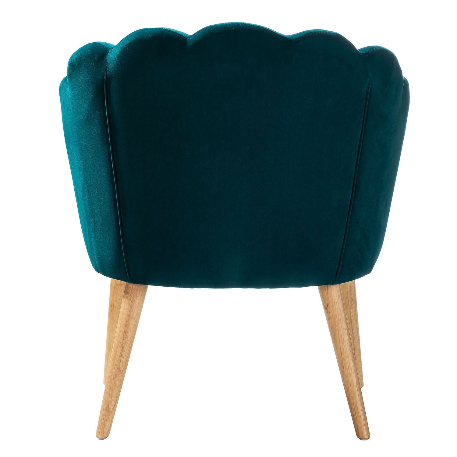 Carson carrington ullnasnoret scalloped shop velvet arm chair