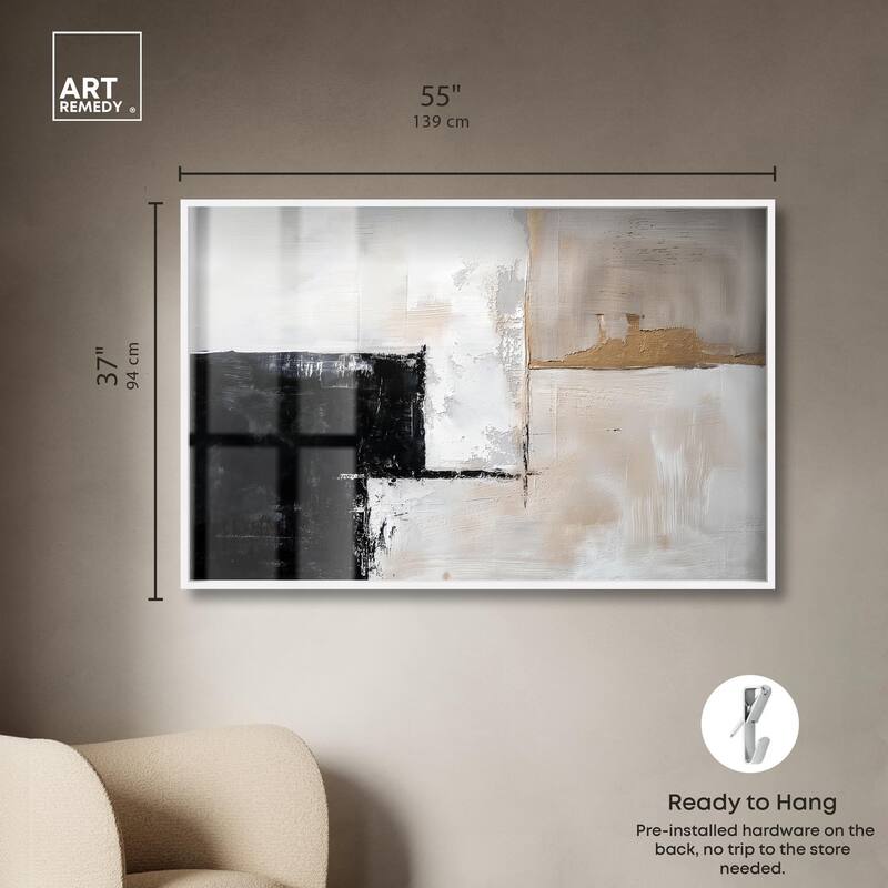 Black Dust and White Ash II Shadowbox by Art Remedy
