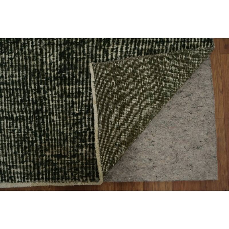 Hand Knotted Oriental 100% Wool Carpet Transitional Abstract Green Anatolian Area Rug - 6' 9'' X 4' 7''