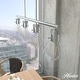 preview thumbnail 1 of 12, Hunter Van Nuys Linear Chandelier - Kitchen Island, Dining Room - Industrial, Modern Farmhouse, Transitional Brushed Nickel