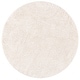 preview thumbnail 78 of 89, SAFAVIEH Evolution Shag Gwenaele Solid 1.8-inch Thick Rug 6'7" Round - Ivory - Round