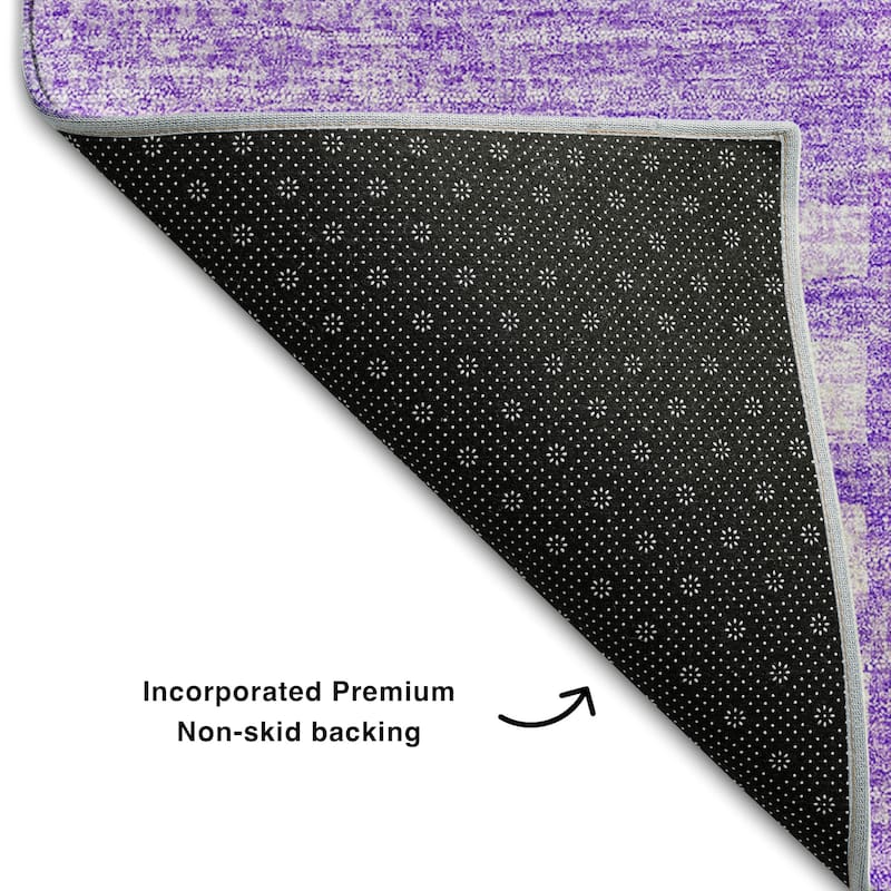 Premium Washable Super Soft Stripe Geo Mayfield Rug