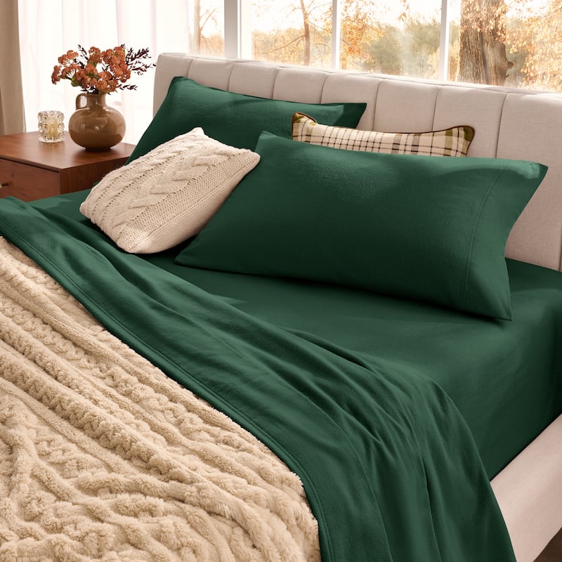 Bare Home Organic Cotton Flannel Sheet Set