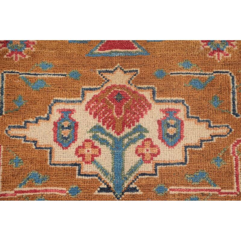 Kazak Oriental Foyer Rug Handmade Wool Carpet - 2'9" x 3'10"