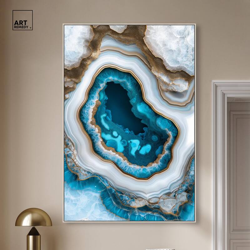 Gilded Geode Eye III Canvas by Art Remedy