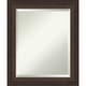 preview thumbnail 1 of 33, Beveled Wood Bathroom Wall Mirror - Lara Bronze Frame - Lara Bronze