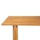 preview thumbnail 8 of 8, Christopher Knight Home - Mykonos Solid Acacia Wood Outdoor Dining Table with Slatted Tabletop and Square Sled Legs