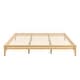 Open Frame Bamboo Platform Bed Frame, No Box Spring Needed, King Queen ...