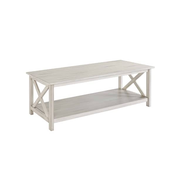 Jamestown Antique White Wood Coffee Table Bed Bath & Beyond 25750452