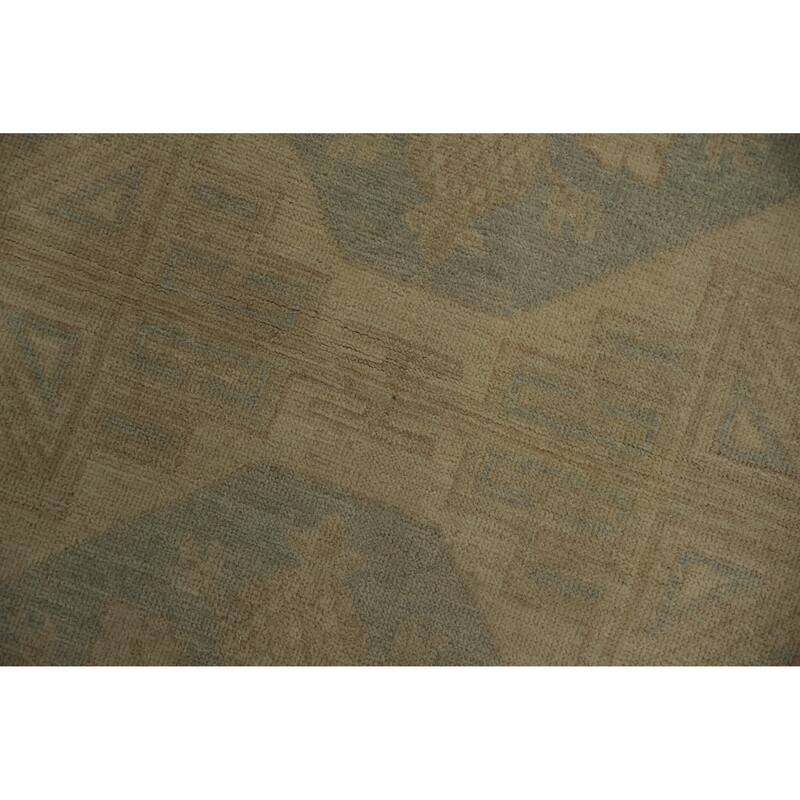 Hand Knotted Oriental 100% Wool Carpet Transitional Floral Navy Blue & Blues Khotan Area Rug - 5' 10'' X 4' 0''