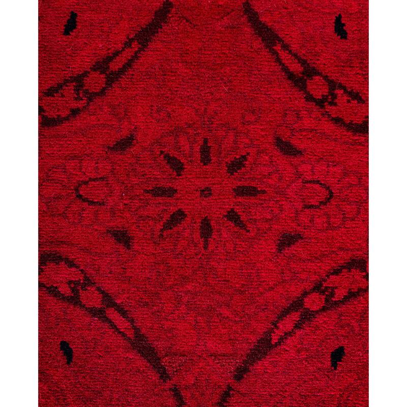 Overdyed One-of-a-Kind Hand-Knotted Area Rug - Pink - 3' 2" x 5' 0"