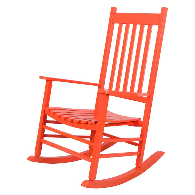 Heritage Solid Wood Outdoor Patio Rocking Chair Rocker (Set of 2)