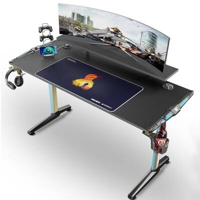 EUREKA ERGONOMIC & Call of Duty 55" RGB Computer Gaming Desk With Shelf