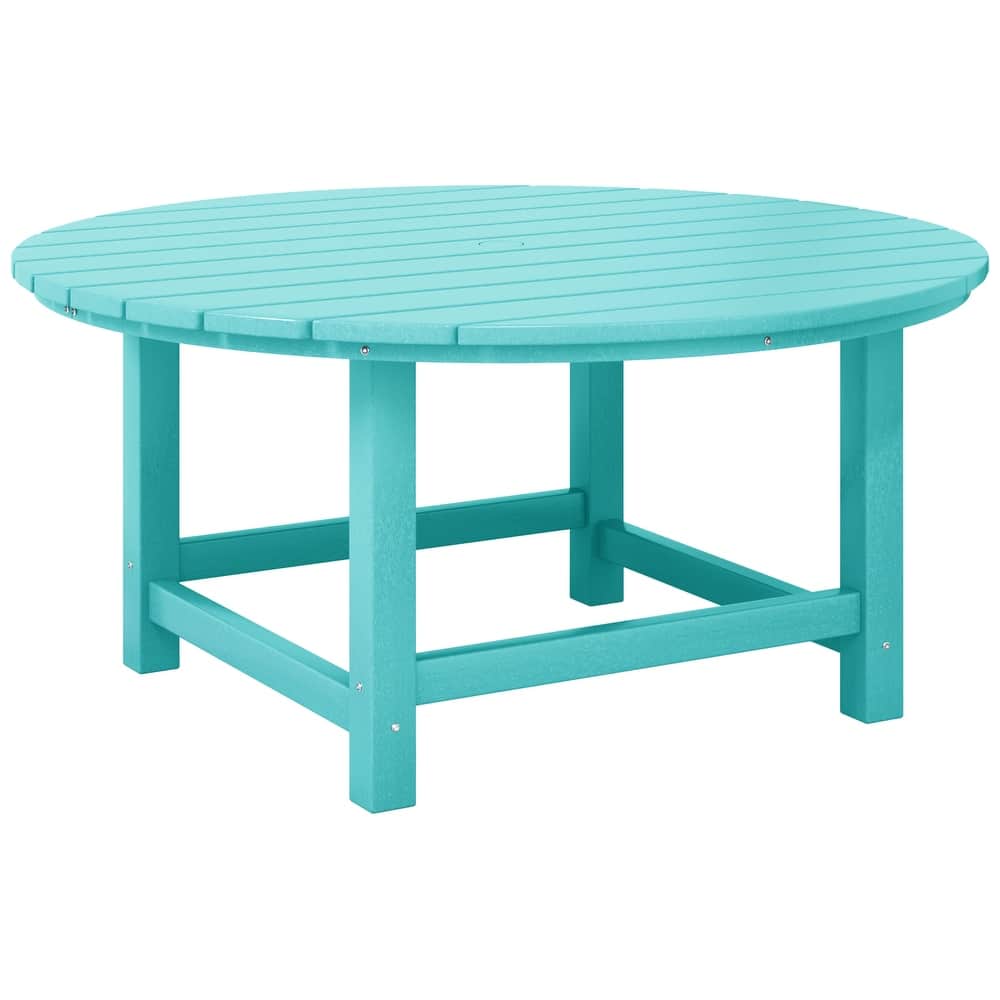 Laguna Outdoor Poly Adirondack 38" Round Coffee Table